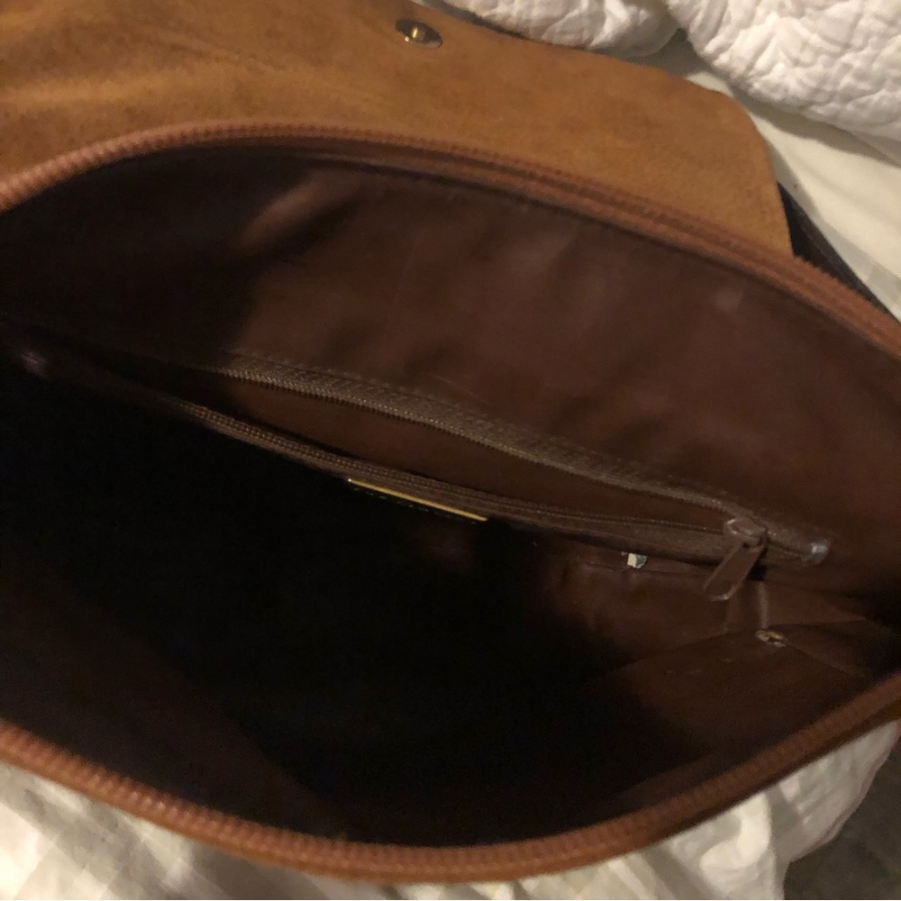 Limited Genuine Leather Saddle Crossbody Bag Brown - Picture 6 of 13